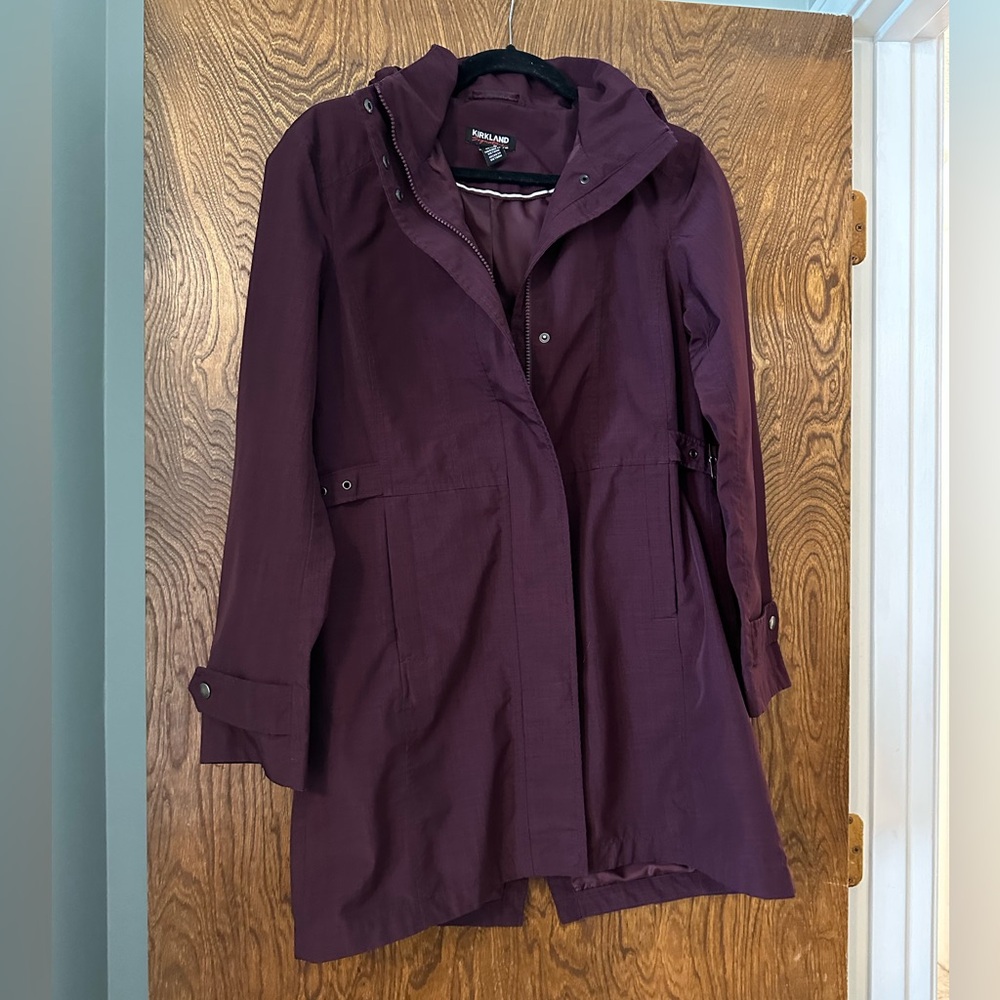 Kirkland Burgundy Tunic Rain Jacket